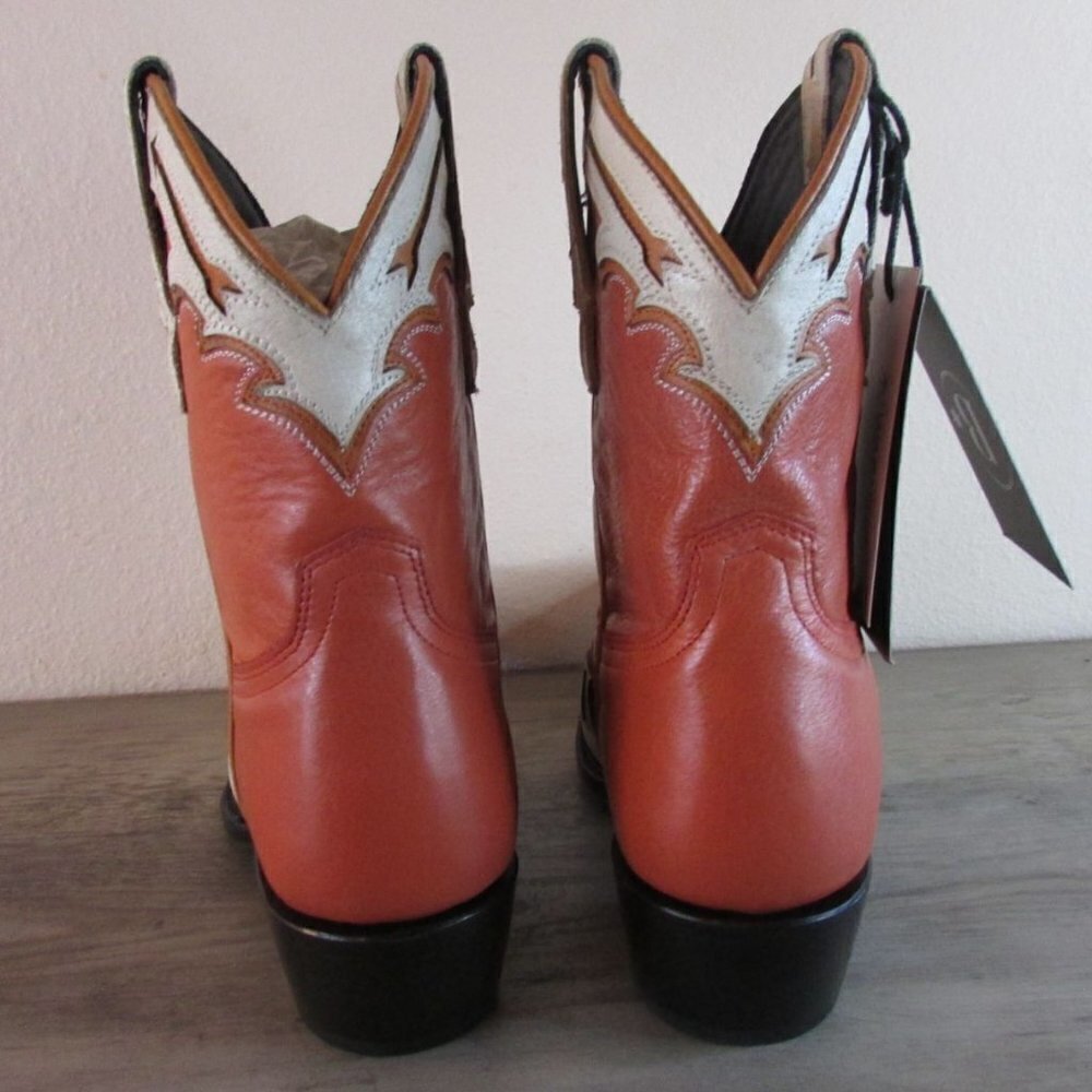 Black Star Women's 9 Canyon Snip Toe 9" Western Bootie Coral WBSN010 - Picture 3 of 4
